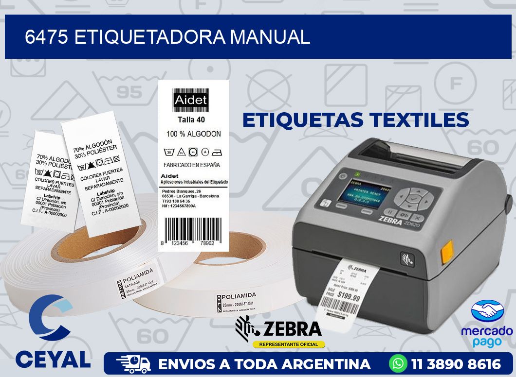 6475 ETIQUETADORA MANUAL