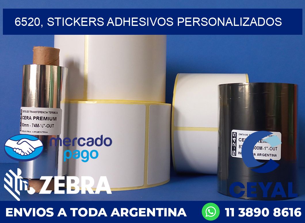 6520, stickers adhesivos personalizados