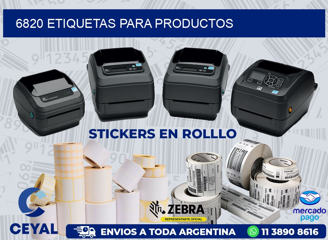6820 ETIQUETAS PARA PRODUCTOS