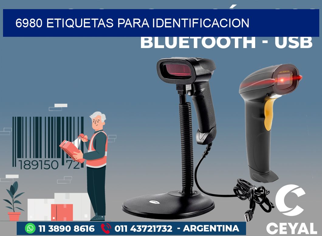 6980 ETIQUETAS PARA IDENTIFICACION