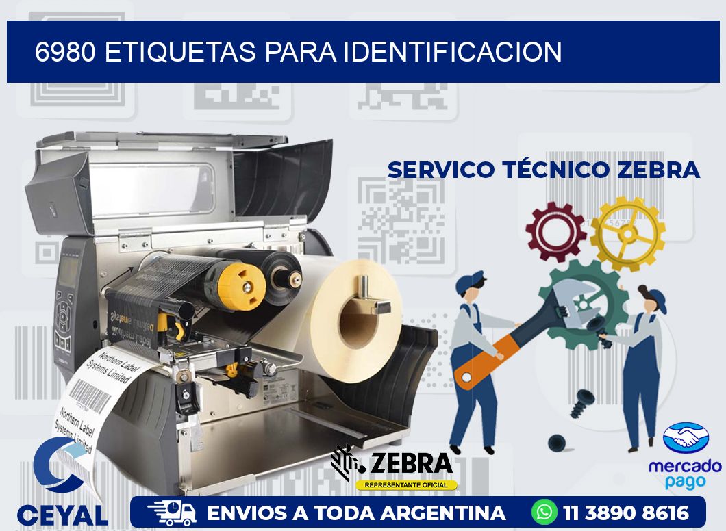 6980 ETIQUETAS PARA IDENTIFICACION