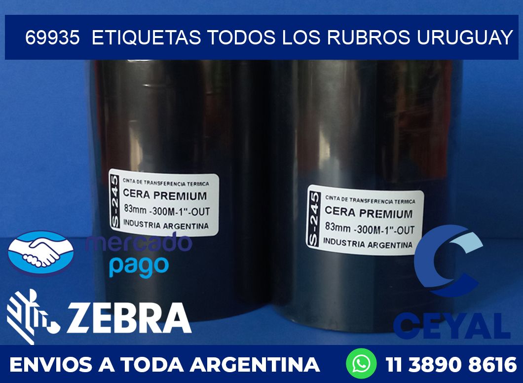 69935 ETIQUETAS TODOS LOS RUBROS URUGUAY