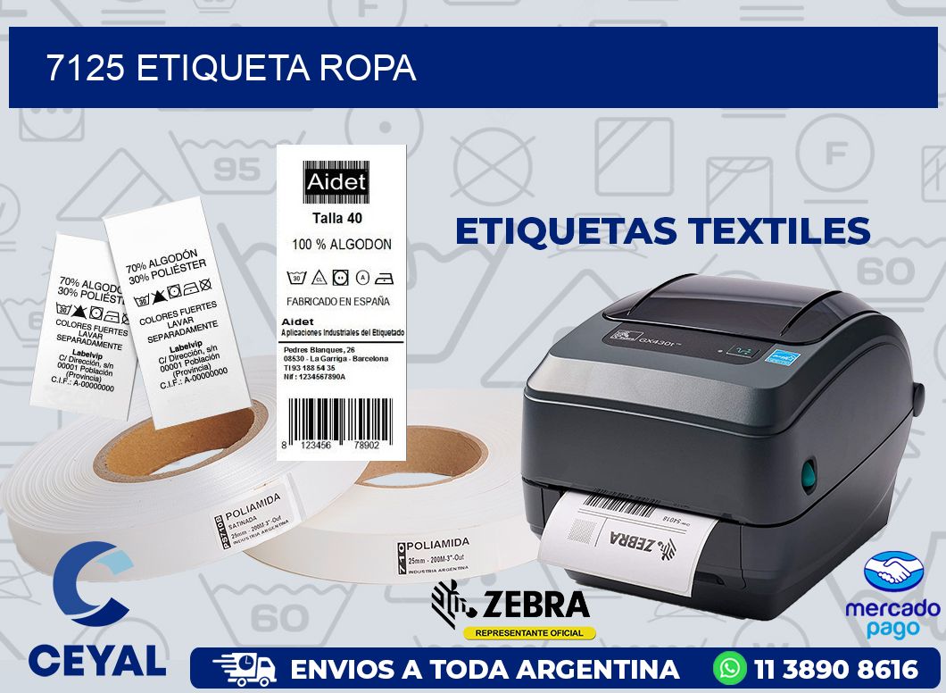 7125 ETIQUETA ROPA