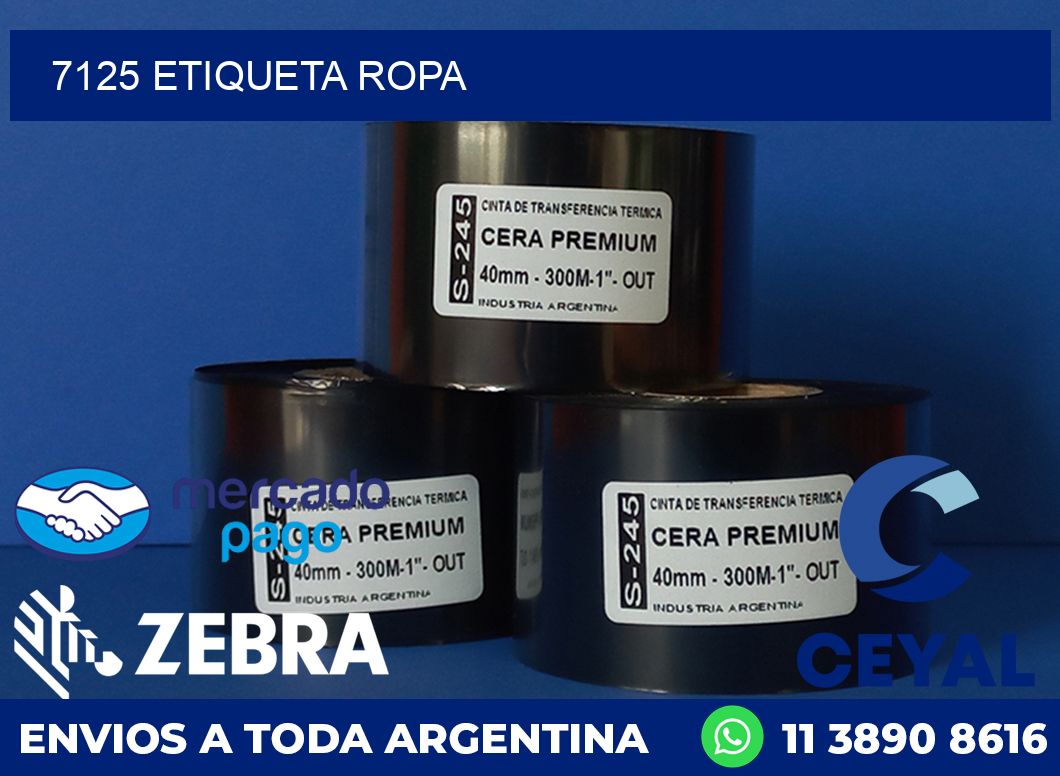 7125 ETIQUETA ROPA