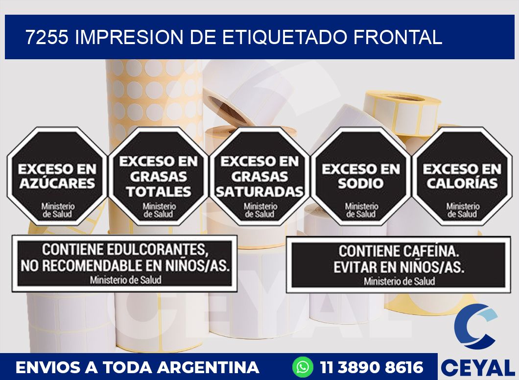 7255 IMPRESION DE ETIQUETADO FRONTAL