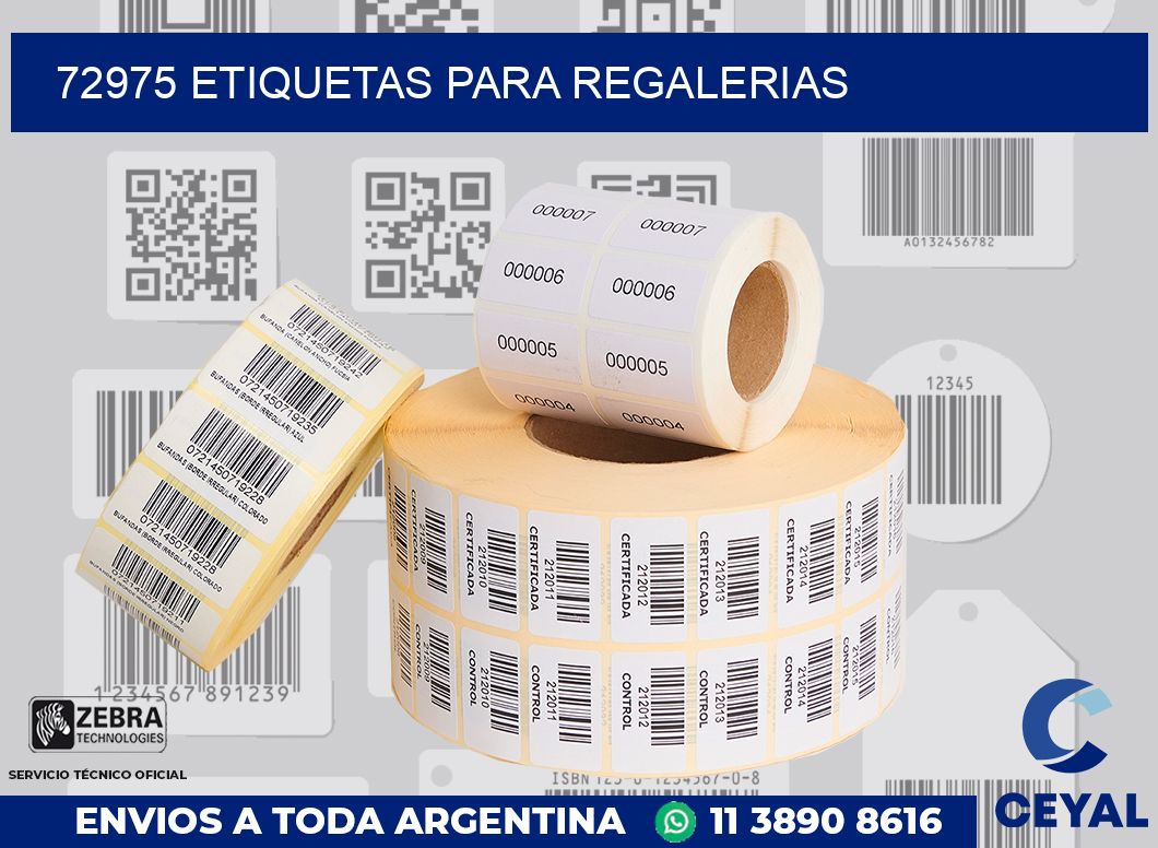 72975 ETIQUETAS PARA REGALERIAS