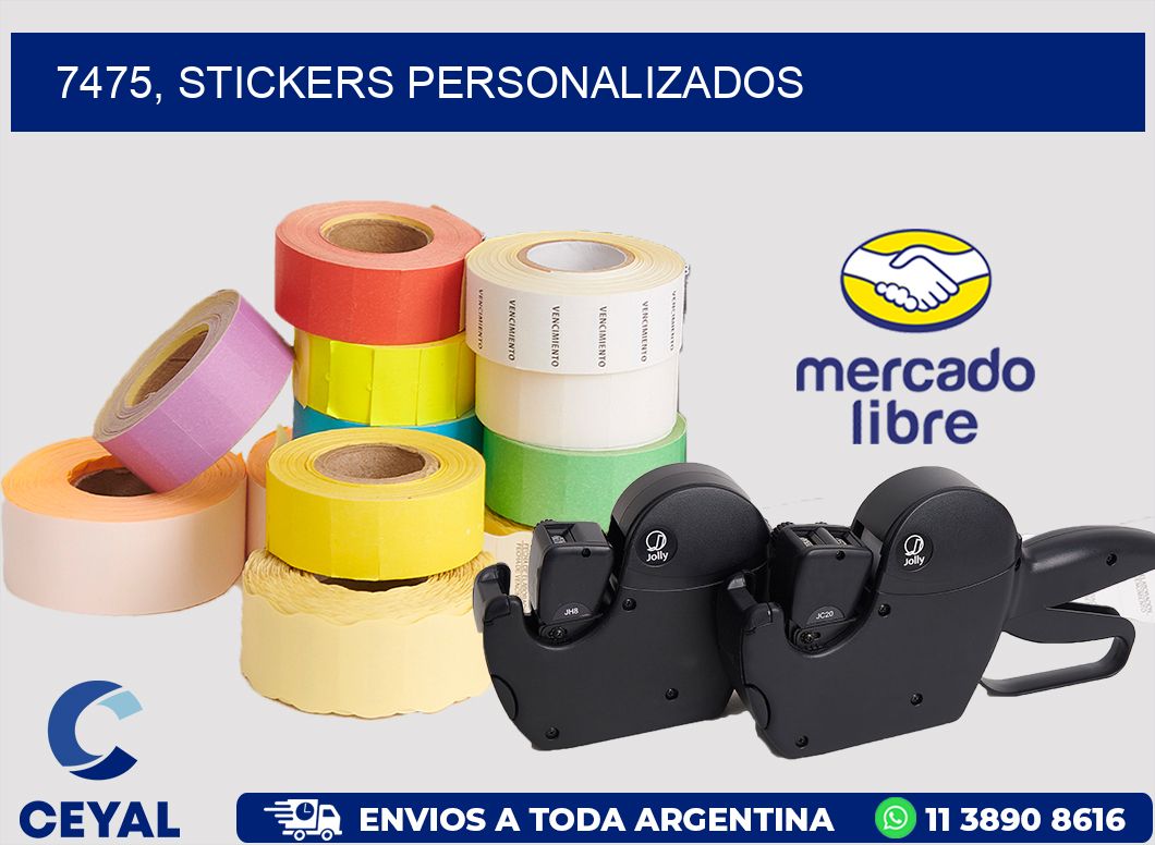 7475, stickers personalizados