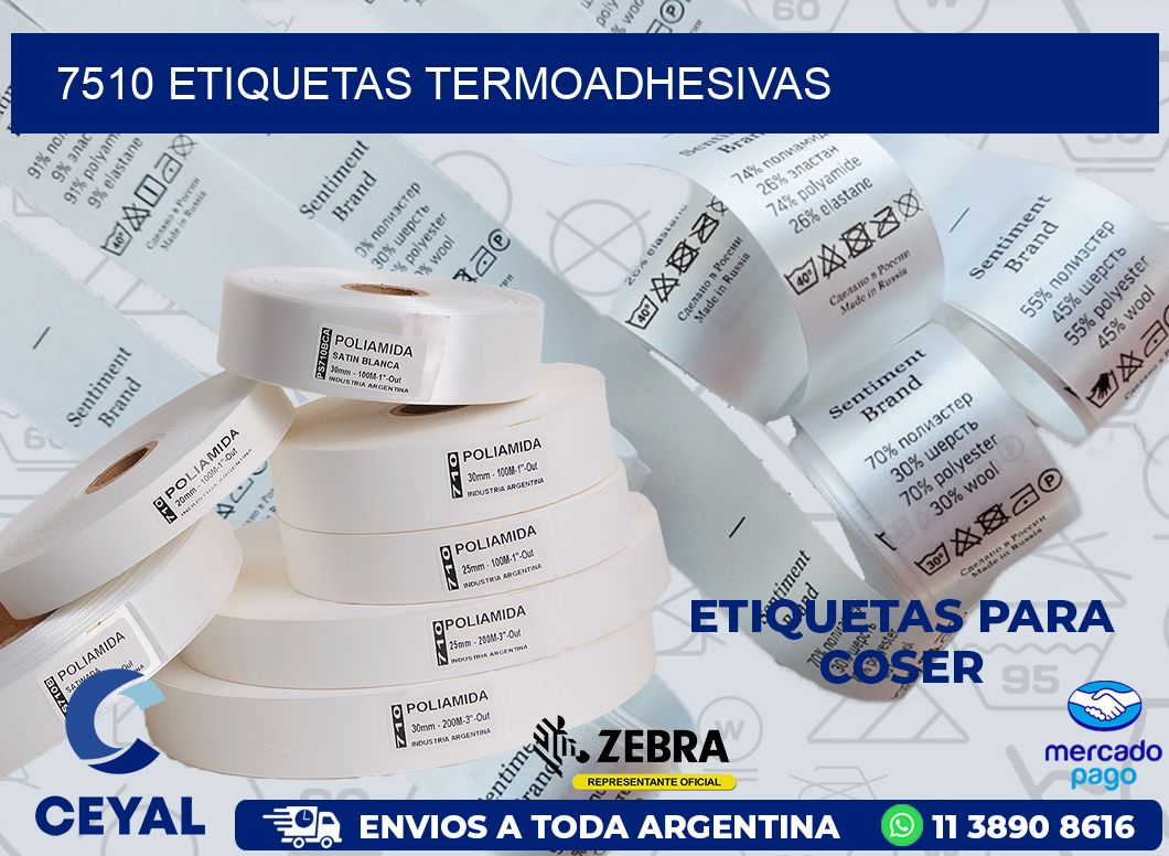 7510 ETIQUETAS TERMOADHESIVAS