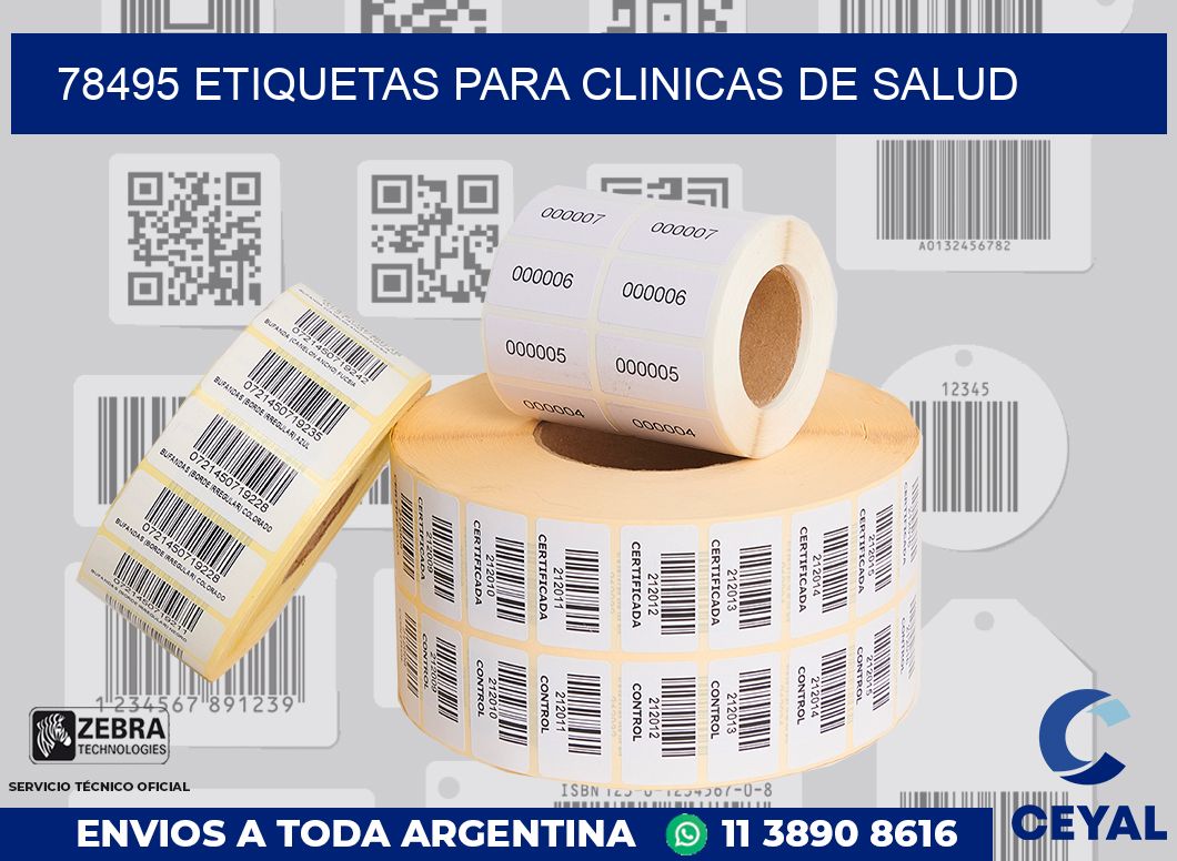 78495 ETIQUETAS PARA CLINICAS DE SALUD