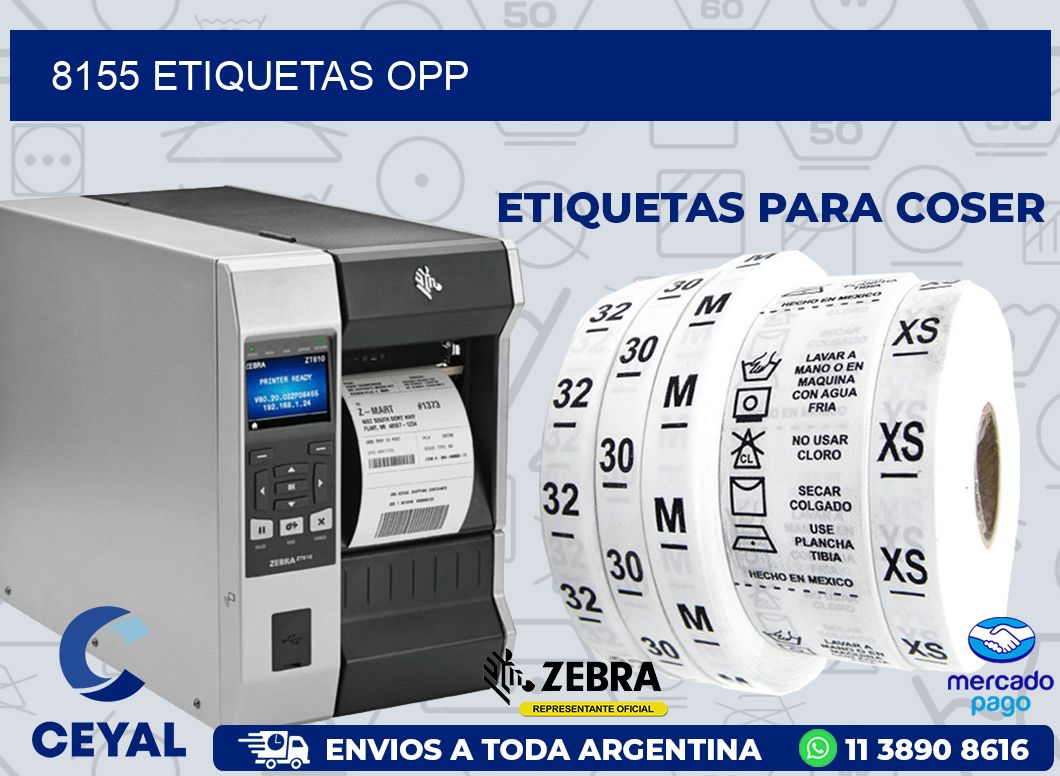 8155 ETIQUETAS OPP