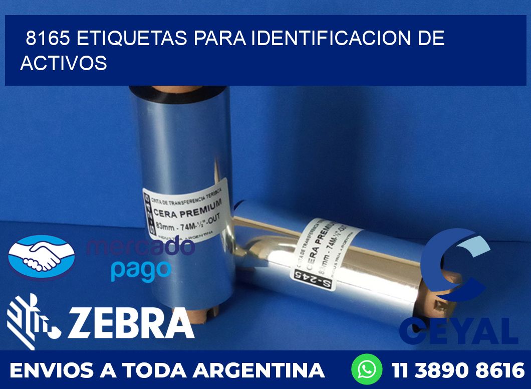 8165 ETIQUETAS PARA IDENTIFICACION DE ACTIVOS