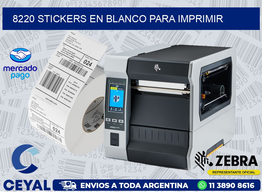 8220 STICKERS EN BLANCO PARA IMPRIMIR
