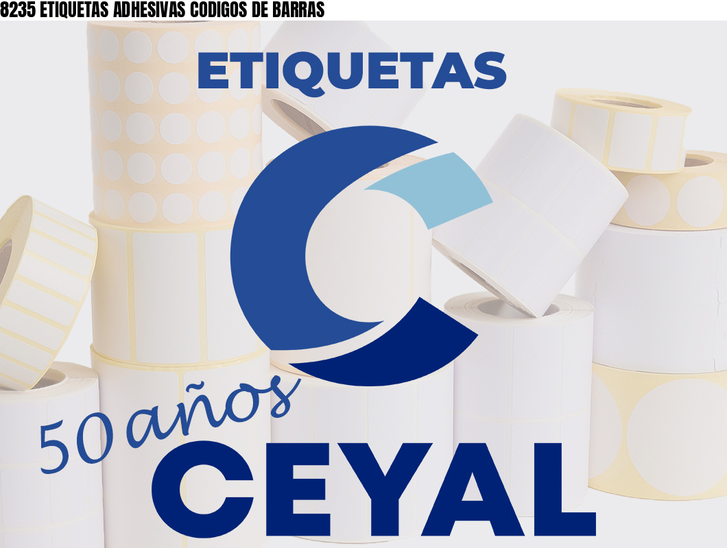 8235 ETIQUETAS ADHESIVAS CODIGOS DE BARRAS