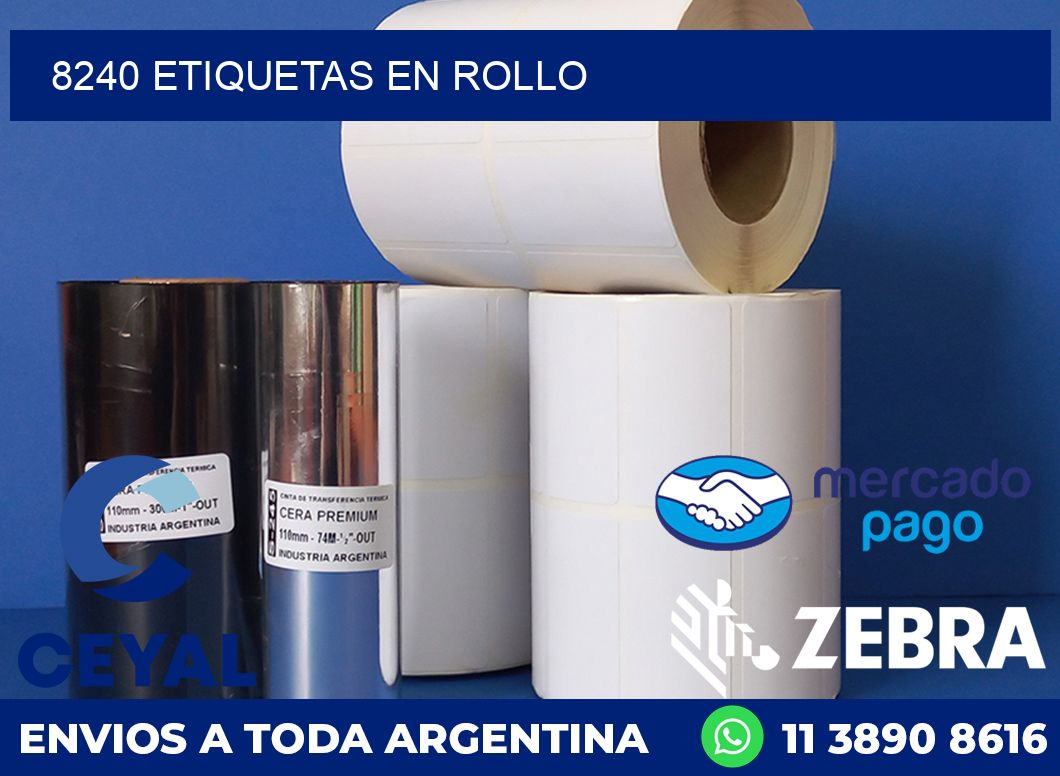 8240 ETIQUETAS EN ROLLO