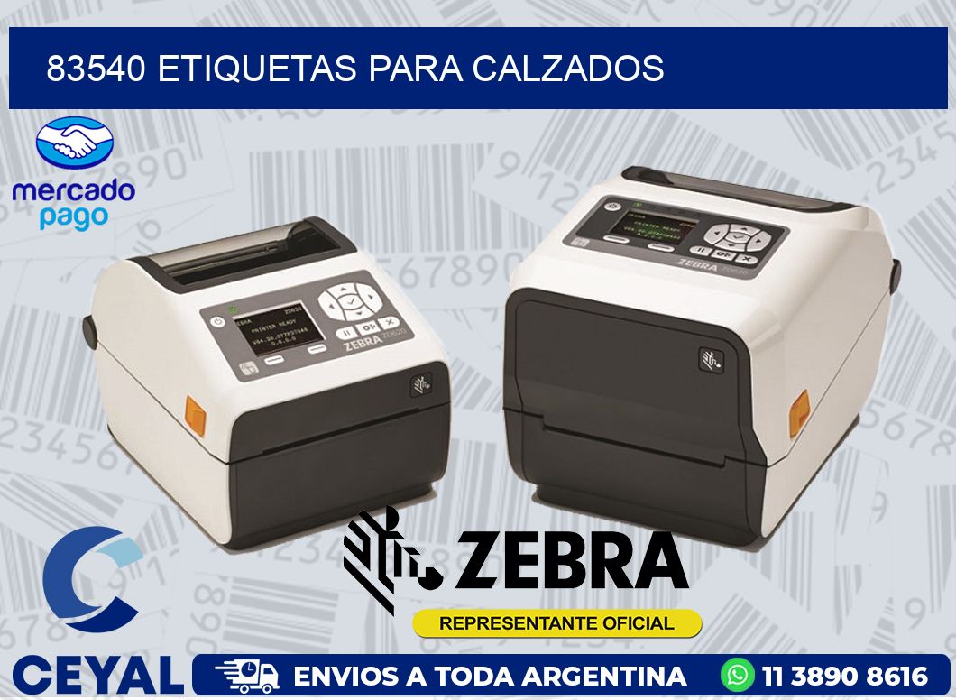 83540 ETIQUETAS PARA CALZADOS