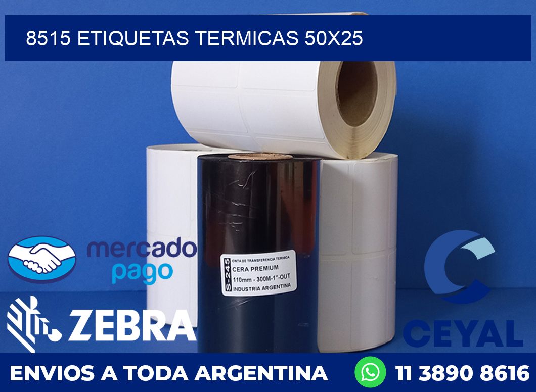 8515 ETIQUETAS TERMICAS 50X25