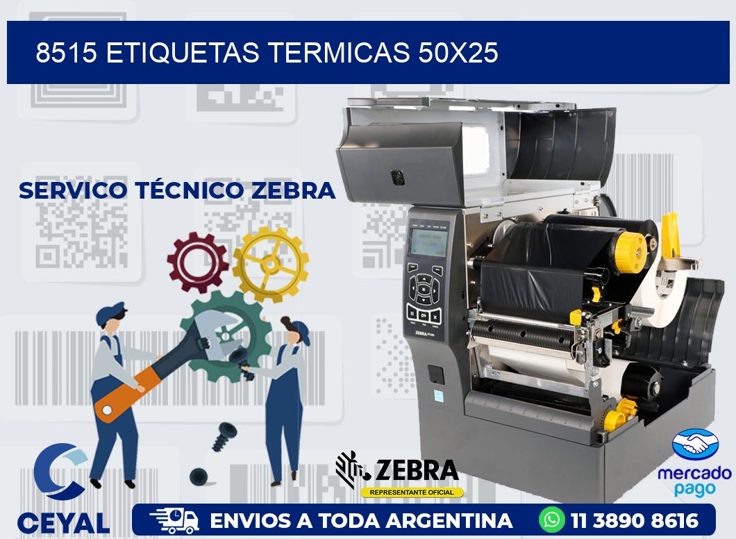 8515 ETIQUETAS TERMICAS 50X25