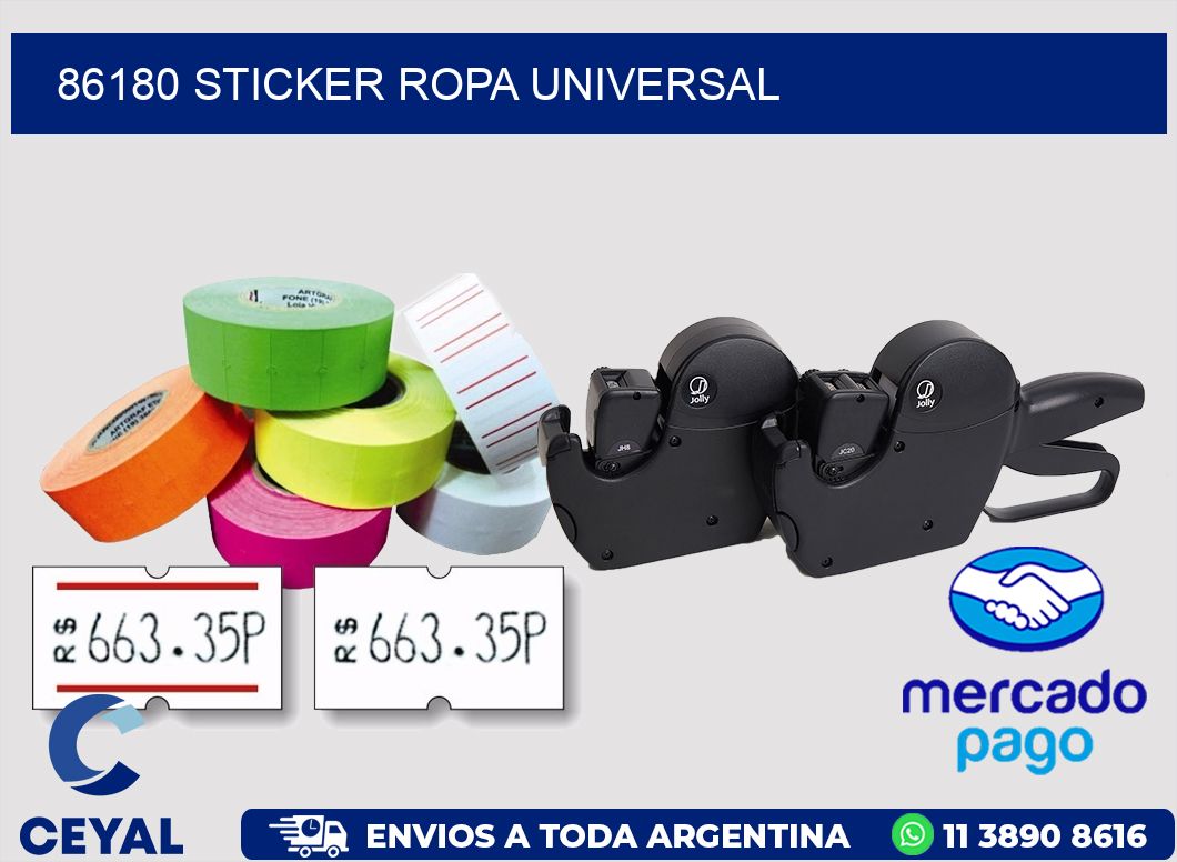86180 STICKER ROPA UNIVERSAL