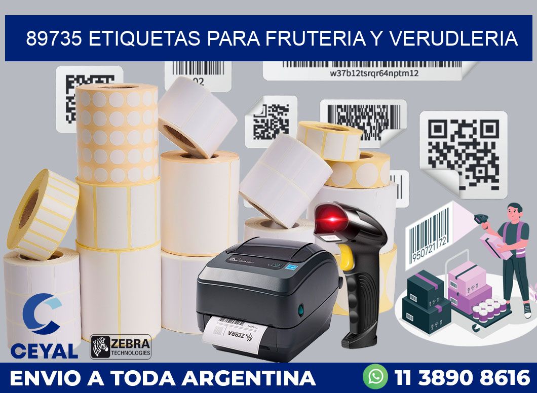 89735 ETIQUETAS PARA FRUTERIA Y VERUDLERIA