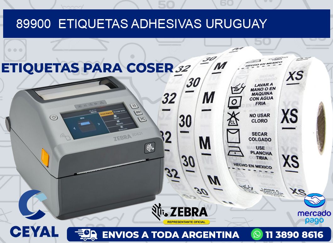 89900  ETIQUETAS ADHESIVAS URUGUAY