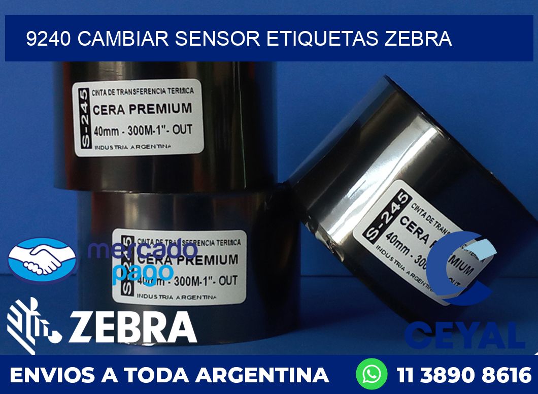 9240 CAMBIAR SENSOR ETIQUETAS ZEBRA