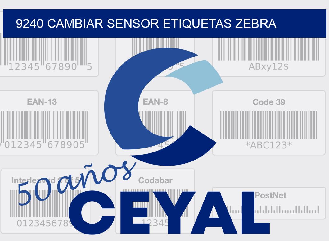 9240 CAMBIAR SENSOR ETIQUETAS ZEBRA