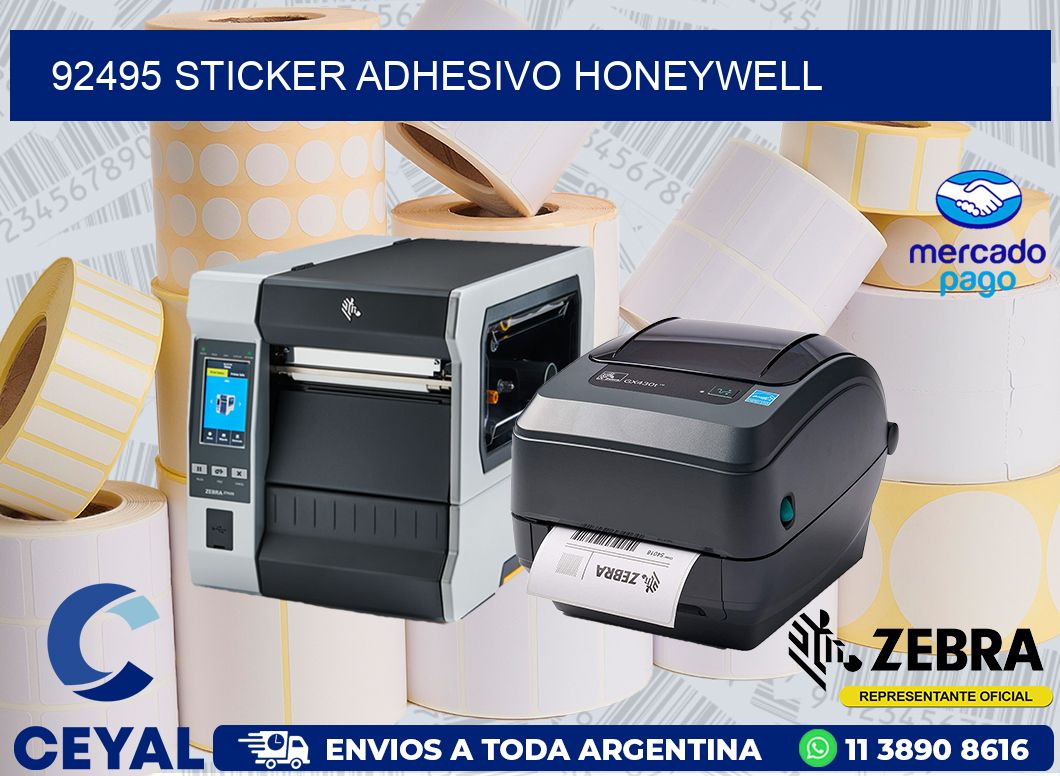 92495 STICKER ADHESIVO HONEYWELL