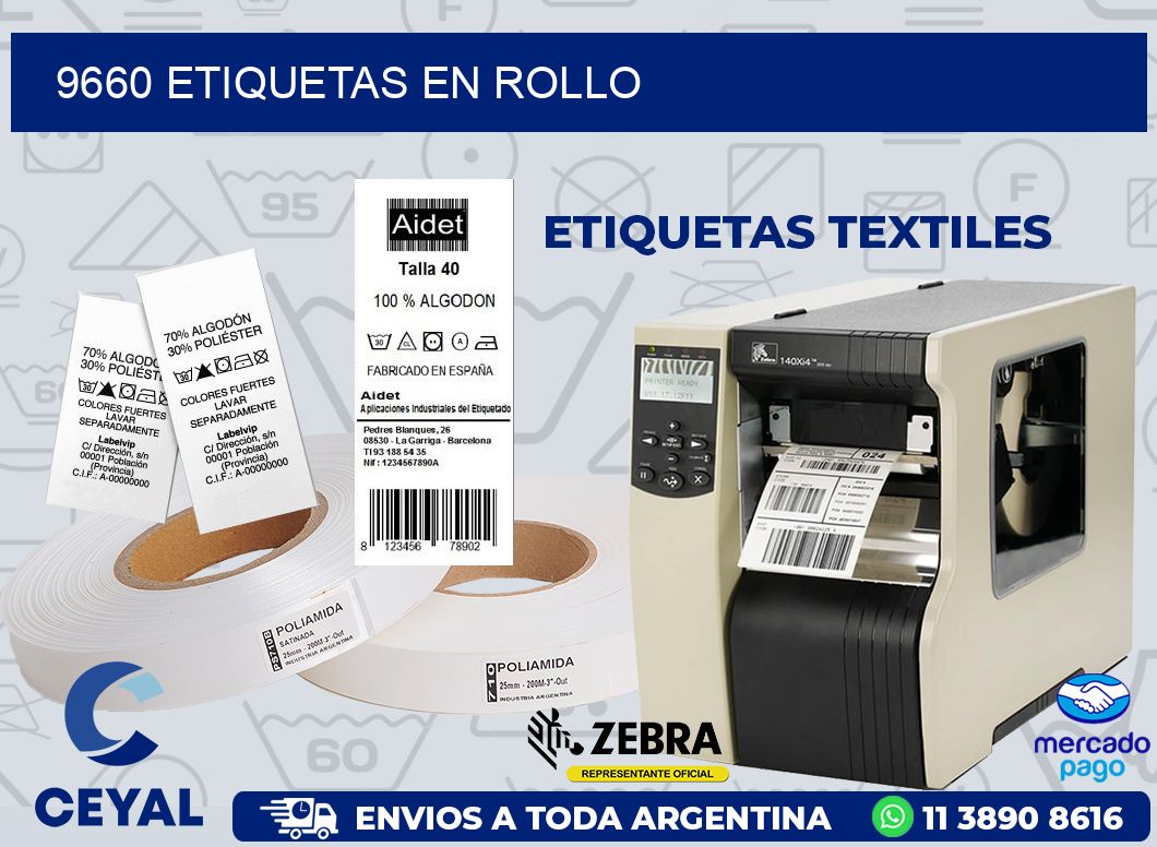 9660 ETIQUETAS EN ROLLO