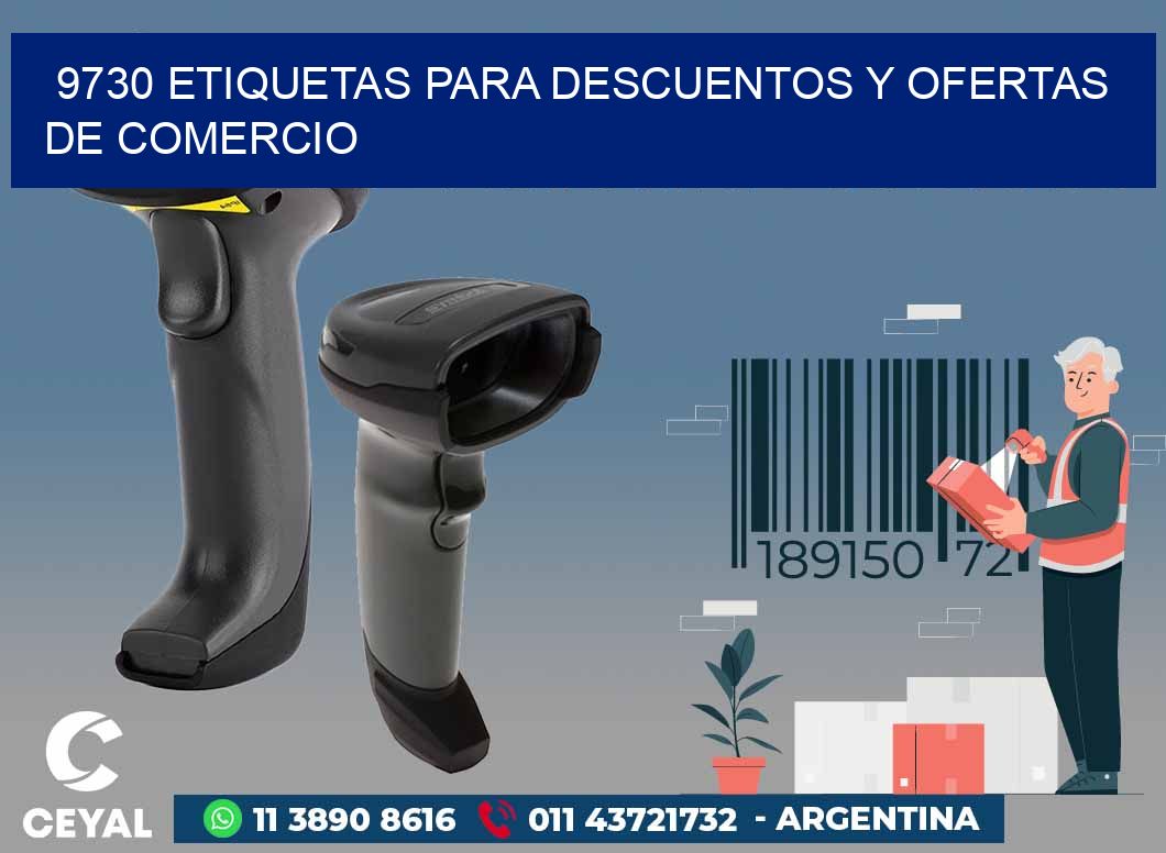 9730 ETIQUETAS PARA DESCUENTOS Y OFERTAS DE COMERCIO