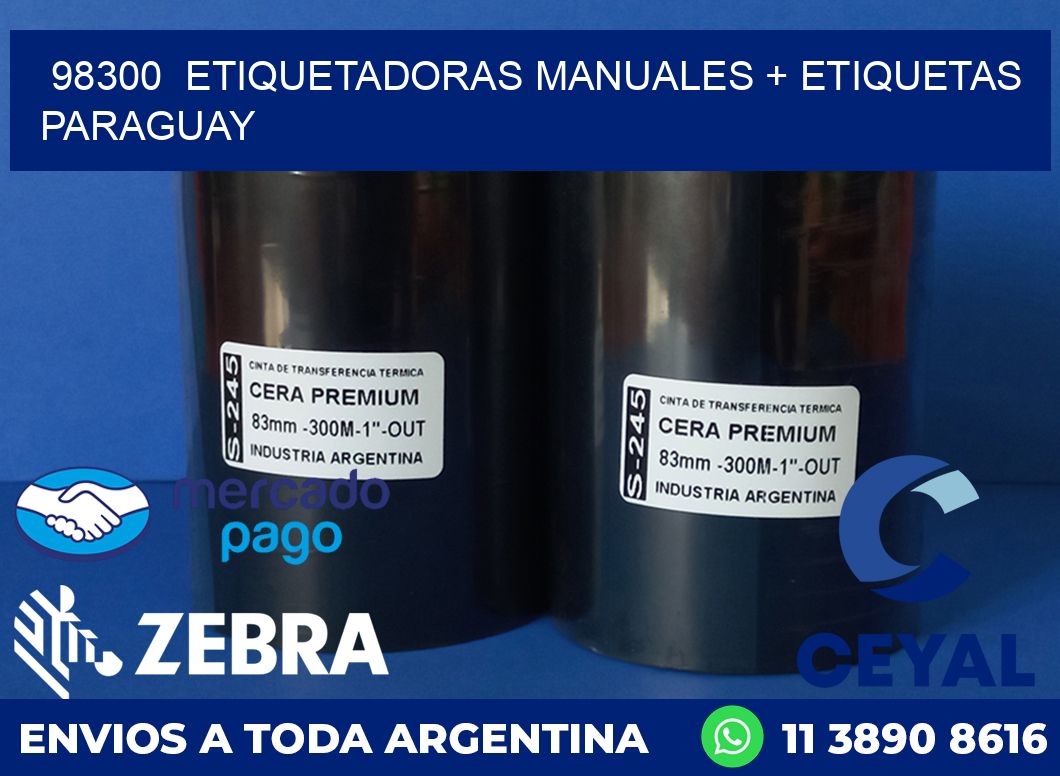 98300  ETIQUETADORAS MANUALES + ETIQUETAS PARAGUAY