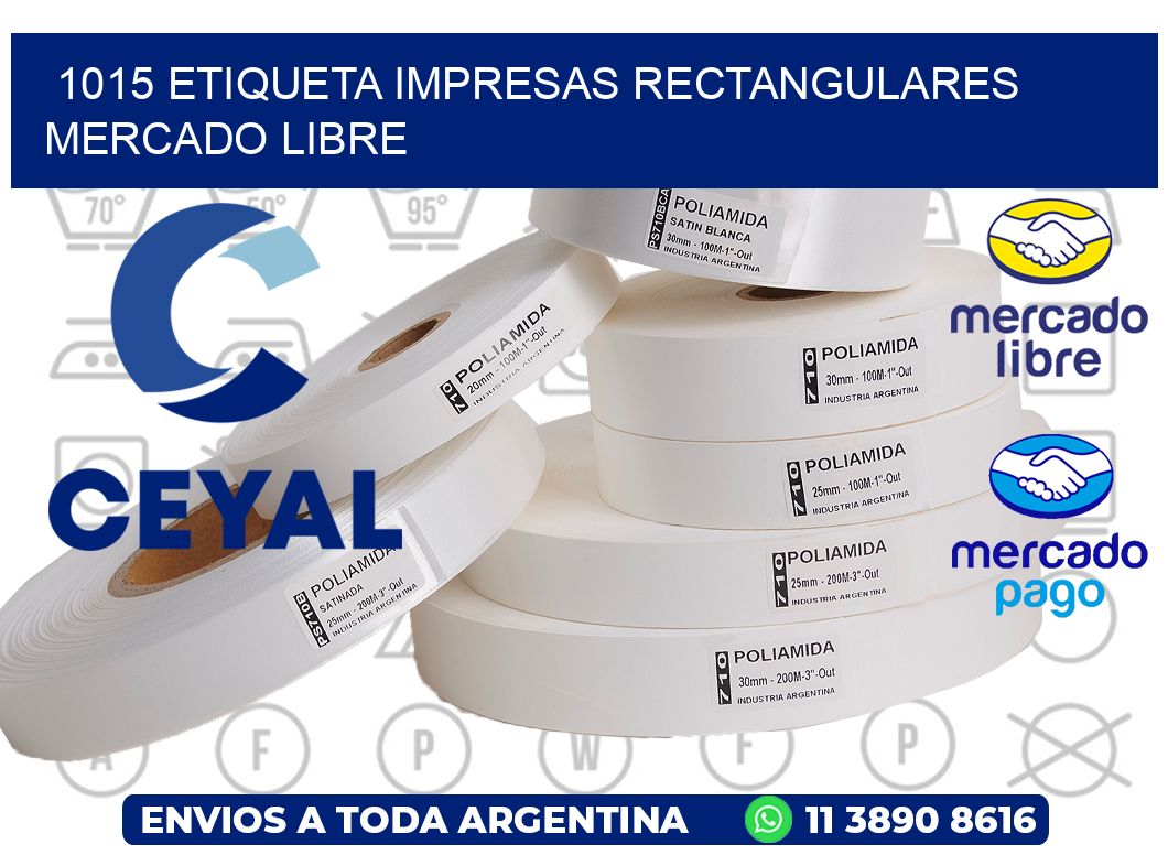 1015 ETIQUETA IMPRESAS RECTANGULARES MERCADO LIBRE