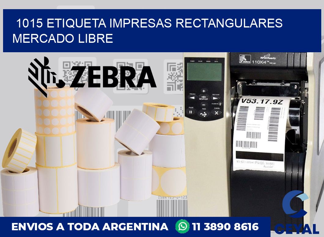 1015 ETIQUETA IMPRESAS RECTANGULARES MERCADO LIBRE