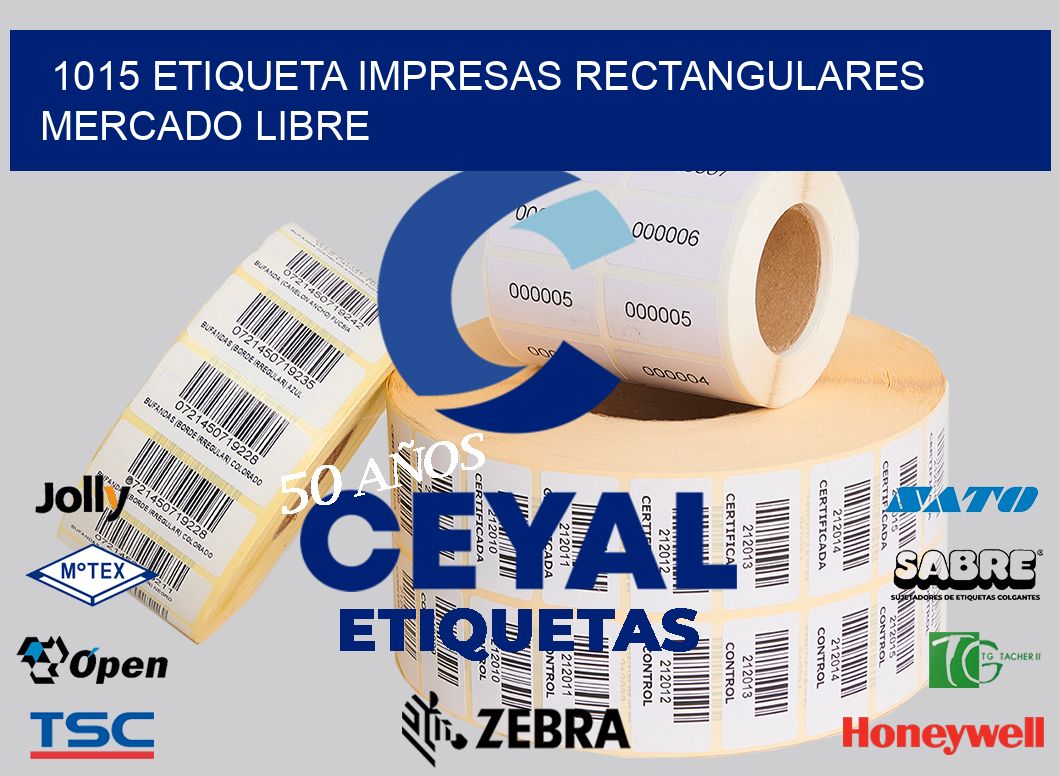 1015 ETIQUETA IMPRESAS RECTANGULARES MERCADO LIBRE