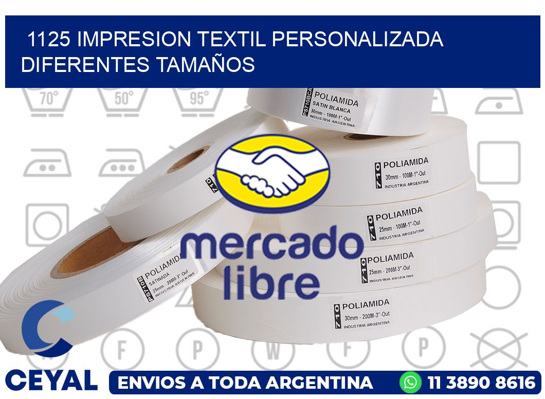 1125 IMPRESION TEXTIL PERSONALIZADA DIFERENTES TAMAÑOS