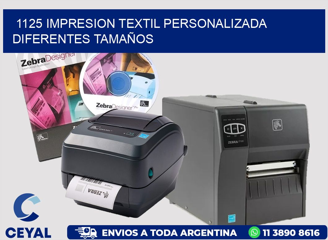 1125 IMPRESION TEXTIL PERSONALIZADA DIFERENTES TAMAÑOS