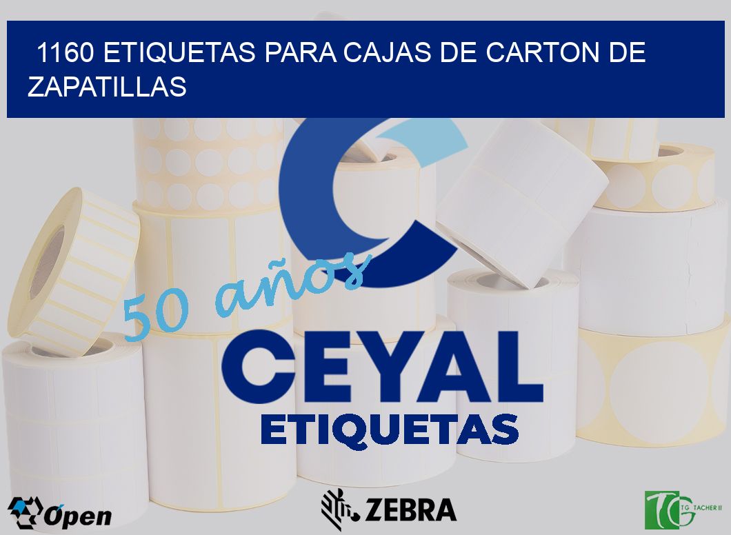 1160 ETIQUETAS PARA CAJAS DE CARTON DE ZAPATILLAS