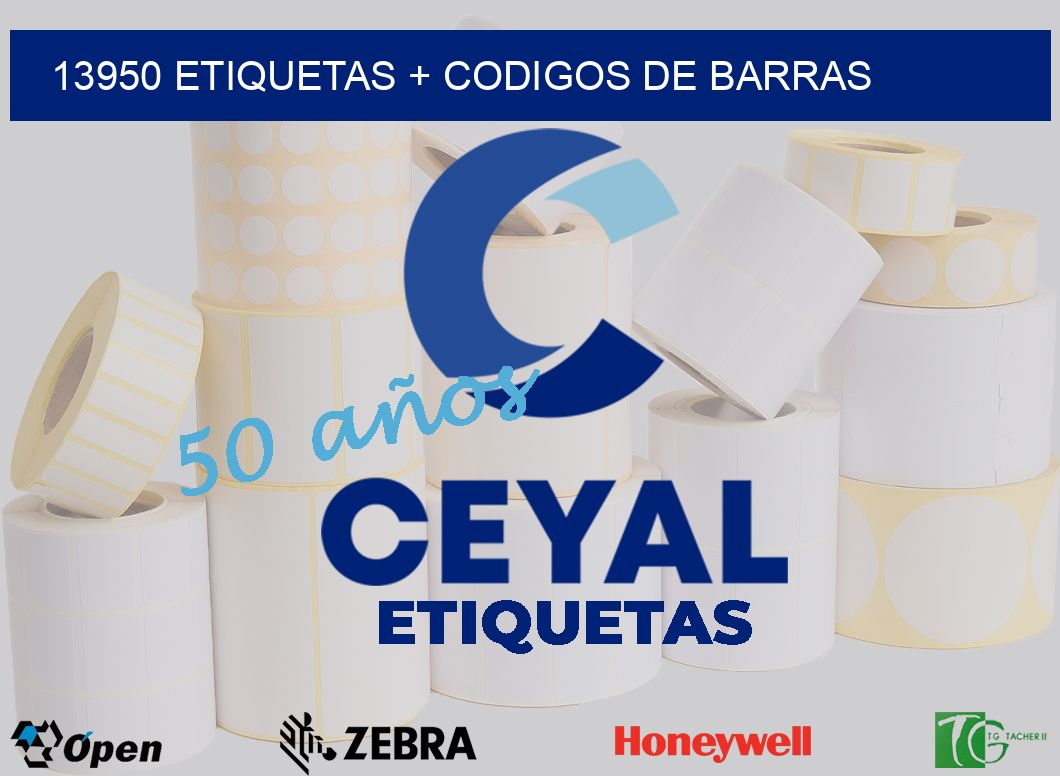 13950 etiquetas + codigos de barras