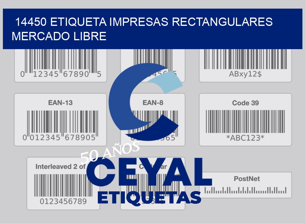 14450 ETIQUETA IMPRESAS RECTANGULARES MERCADO LIBRE