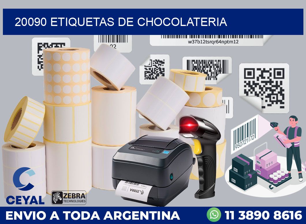 20090 ETIQUETAS DE CHOCOLATERIA