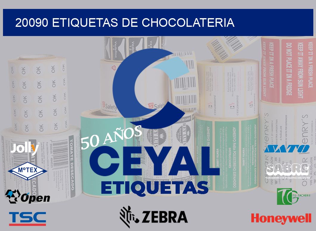 20090 ETIQUETAS DE CHOCOLATERIA