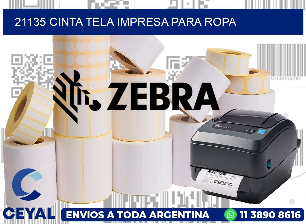 21135 CINTA TELA IMPRESA PARA ROPA