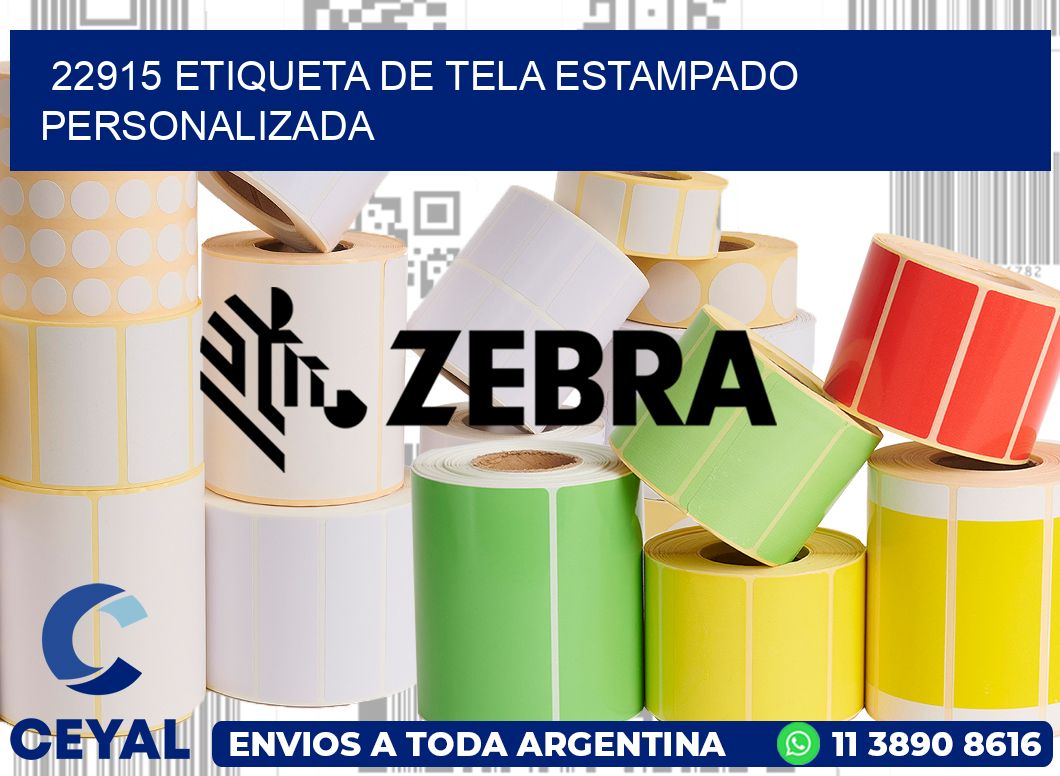 22915 ETIQUETA DE TELA ESTAMPADO PERSONALIZADA