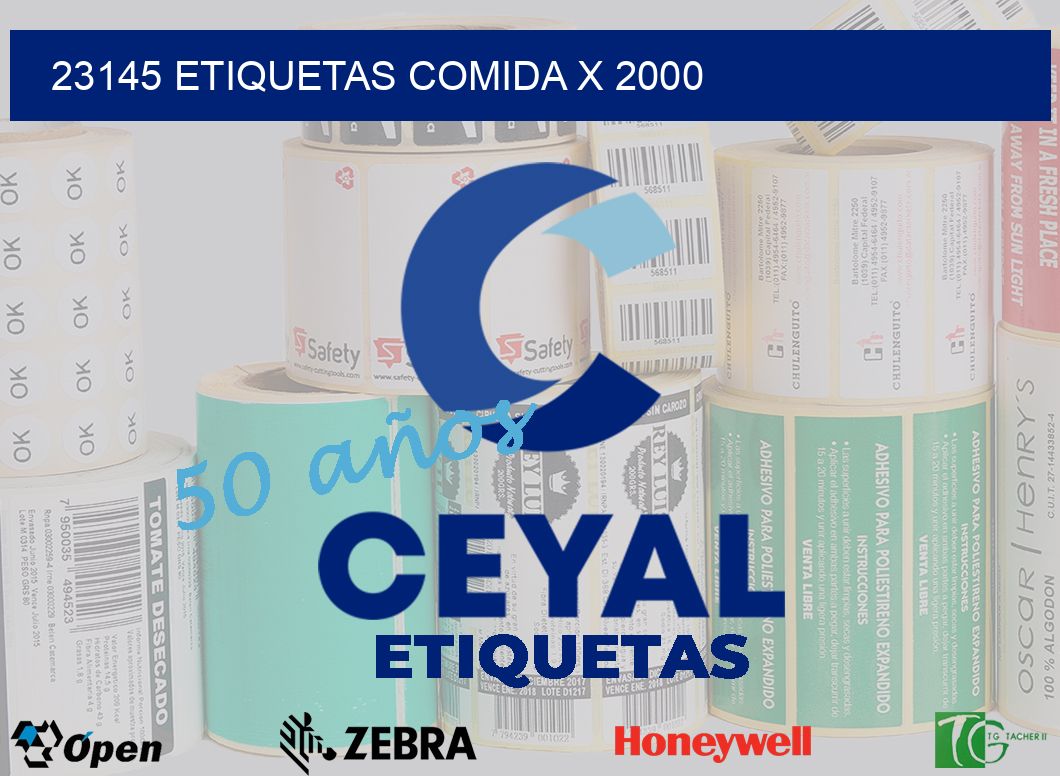 23145 etiquetas comida x 2000