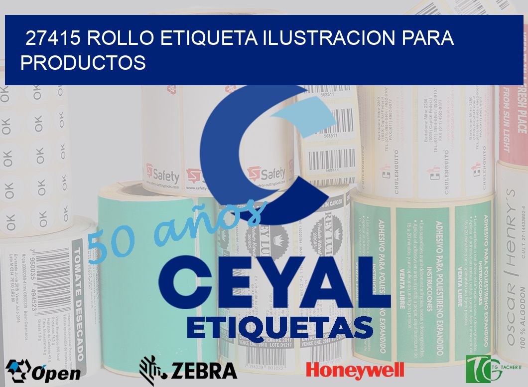 27415 ROLLO ETIQUETA ILUSTRACION PARA PRODUCTOS