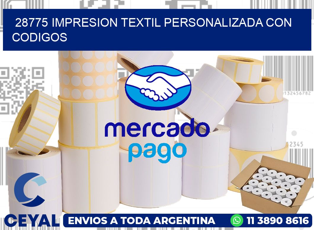 28775 IMPRESION TEXTIL PERSONALIZADA CON CODIGOS