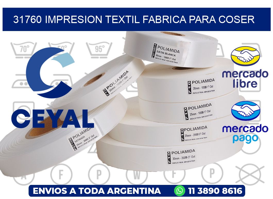 31760 IMPRESION TEXTIL FABRICA PARA COSER