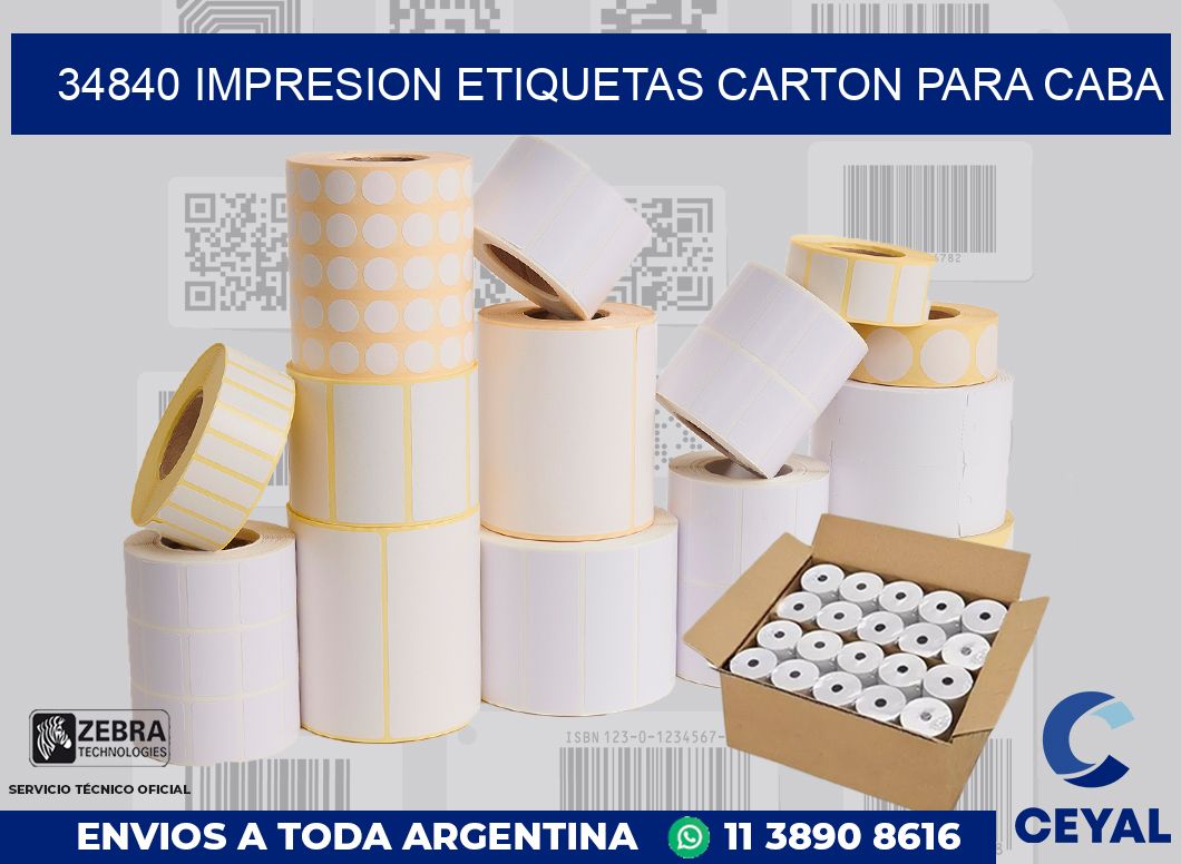 34840 IMPRESION ETIQUETAS CARTON PARA CABA