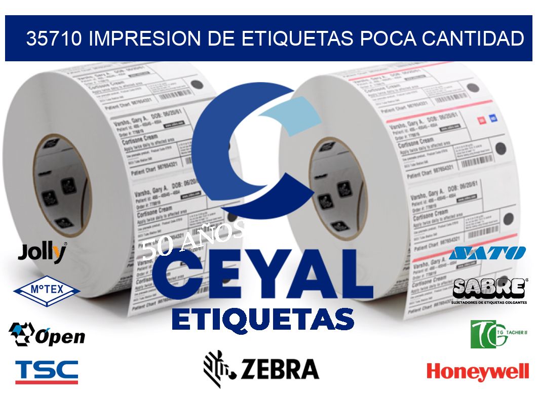 35710 IMPRESION DE ETIQUETAS POCA CANTIDAD