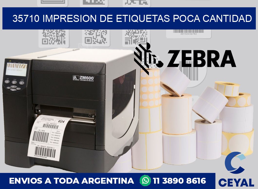 35710 IMPRESION DE ETIQUETAS POCA CANTIDAD