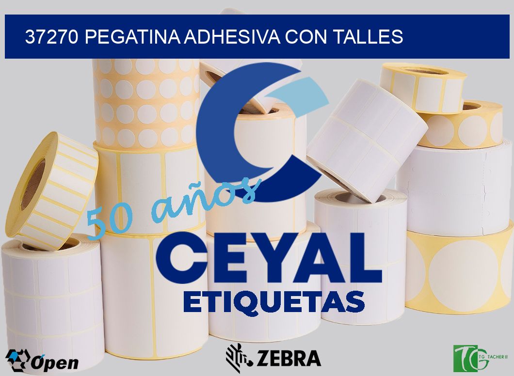 37270 PEGATINA ADHESIVA CON TALLES
